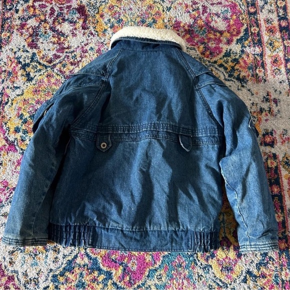 Rare Oversized Vintage Denim Bomber Jacket - Picture 10 of 10